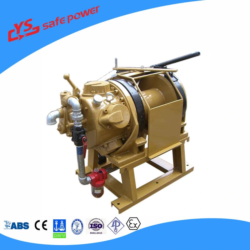 5 Ton Air Winch for Coal Mine with Hand Brake and Disk Brake Air Winch Air Tugger Pneumatic Winch Manufacturer