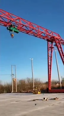 Grue à portique de type treillis à poutre unique Dlk de l'usine de grue de Chine